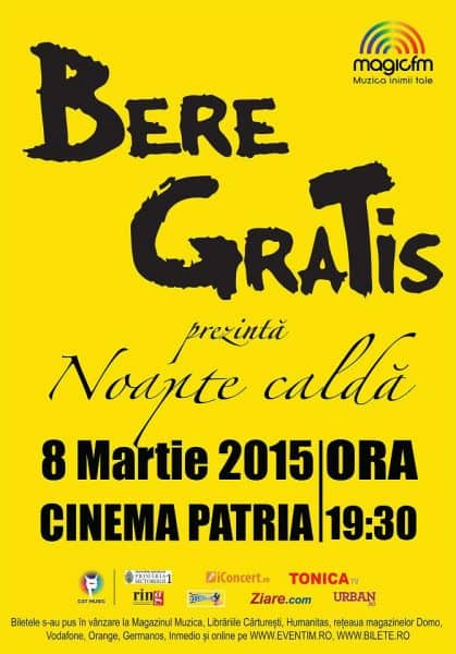 Concert Bere Gratis Noapte calda