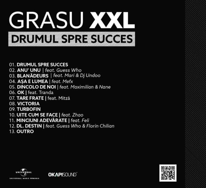 Grasu xxl tracklist drumul spre succes
