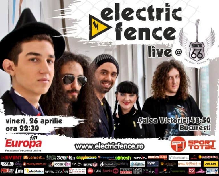 Concert  Electric Fence in club Route66  Bucuresti