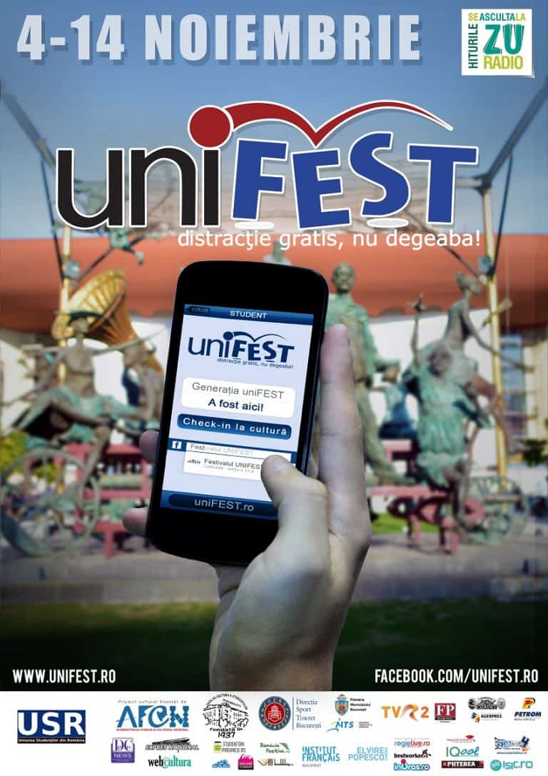 A inceput festivalul UNIFEST 2013 ( 4-14 noiembrie ) Program